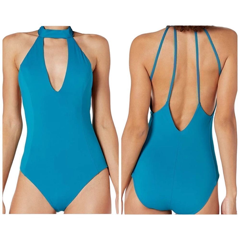 LAUNDRY BY SHELLI SEGAL Choker One Piece Swimsuit